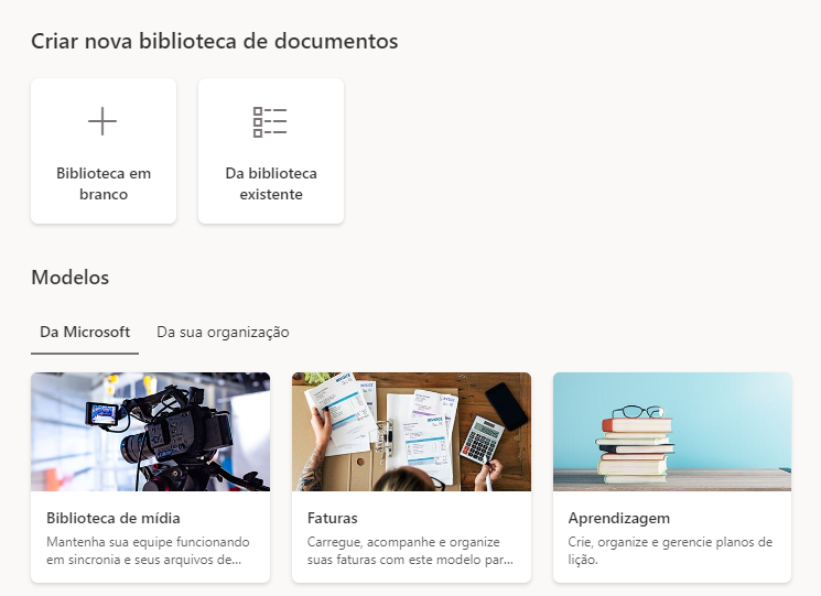 Como Criar Uma Biblioteca No Sharepoint Usando Os Modelos