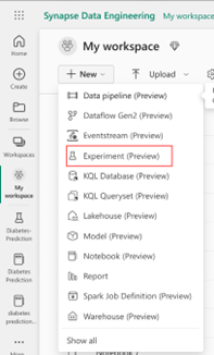 Microsoft Fabric: Um tutorial para iniciantes — Passo-a-passo aprendizado de máquina (imagem 1 de 5)